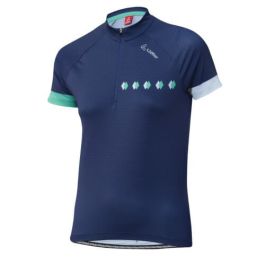 Loeffler wielrenshirt manches courtes W Maillot de Vélo HZ et une Hausse de dames " - Bleu