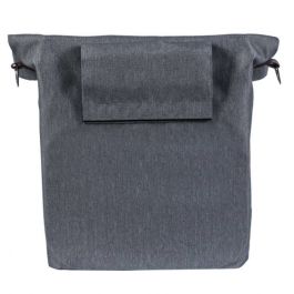 Basil City Shopper - Fietshopper, Grey Mloue, 14-16L, Vegan Leder, Retenu Water Retenu, réflexion