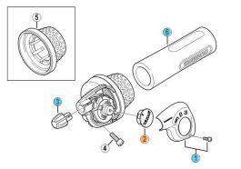 Indicateur de changement de vitesse Shimano pour manette de vitesse Nexus 3/4 sb-3s30/4s40