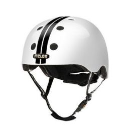 Casque melon urban active straight noir blanc