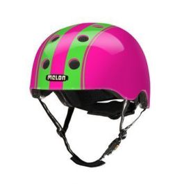 Melon casque double vert rose vert rose